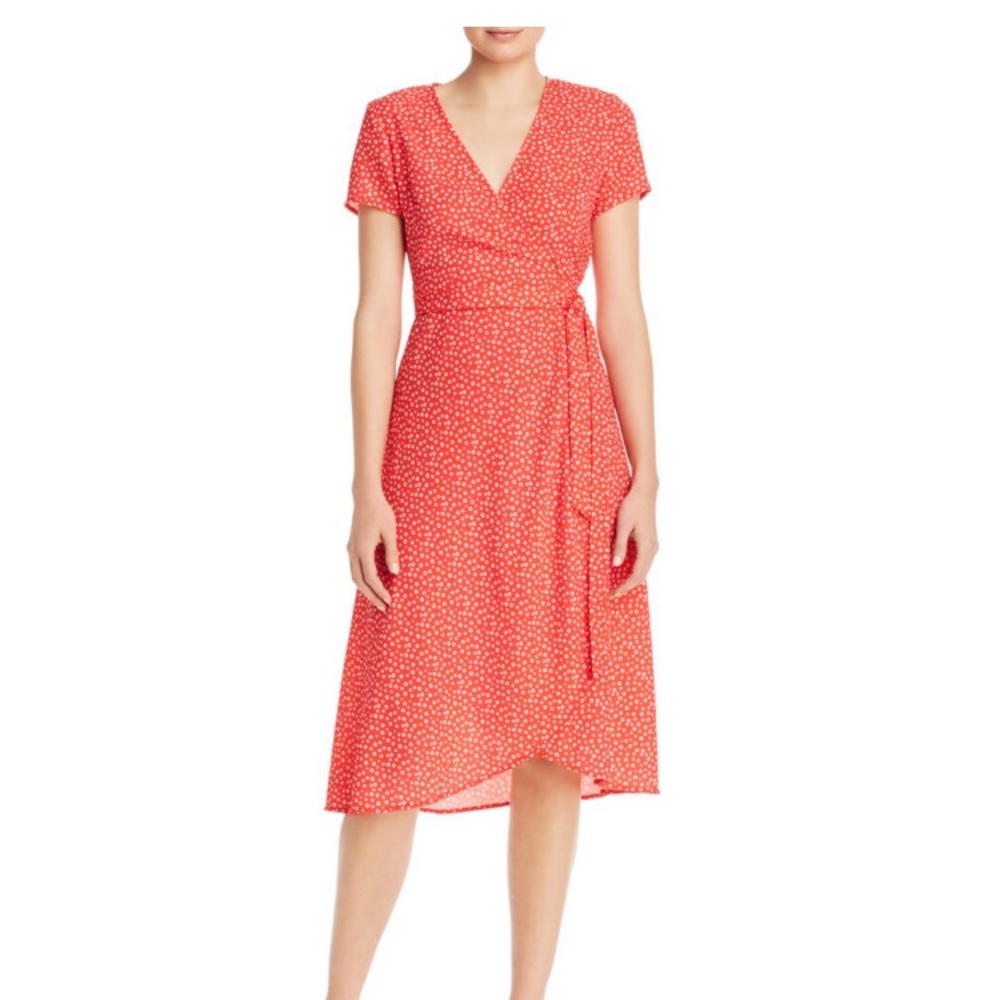 Red wrap dress by Charlie Hiliday. Size 4 or 36